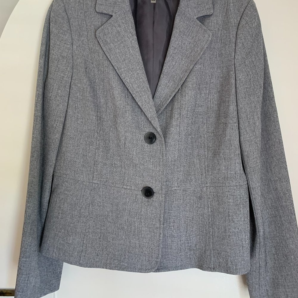 KASPER gray jacket lined - Picture 2 of 4